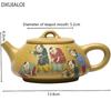 Painted Purple Clay Pot 200ml Teapot Handmade Kung Fu Tea Set Teapots Chinese Ceramic Kettle Gift High Quality Clay Pot