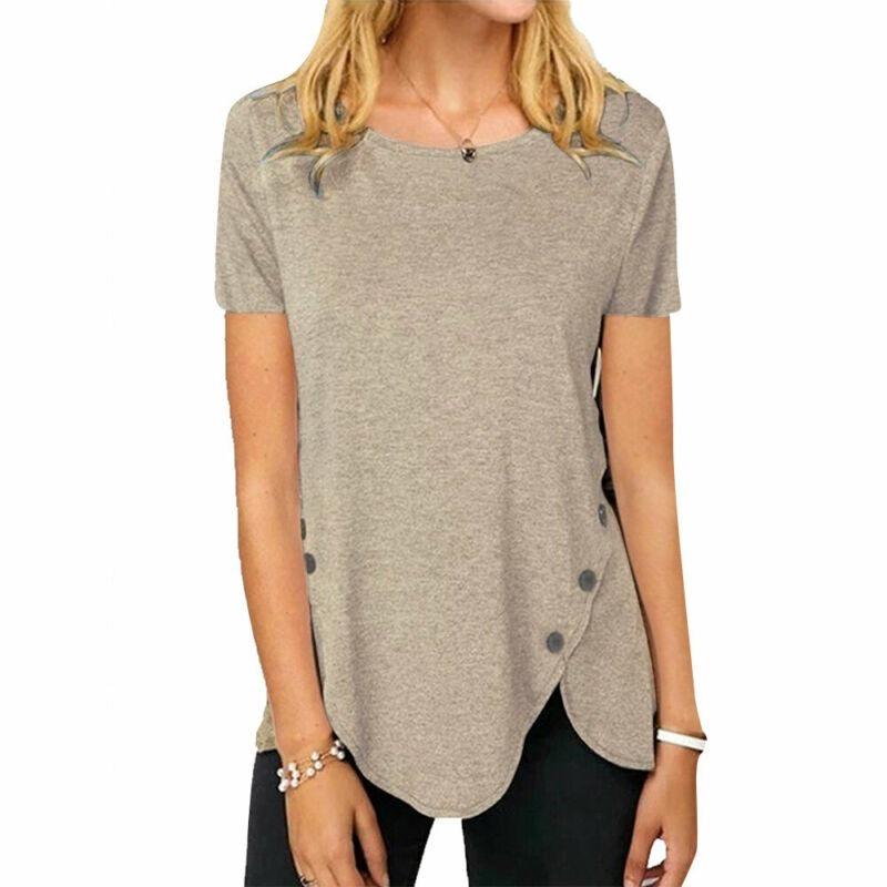 Womens Fashion Tunic T-Shirt Tops 