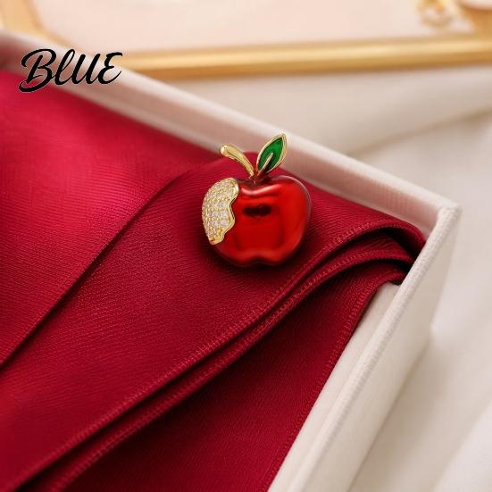 Safety Success Symbol Pin Brooch for Women Fruit Shape Lapel