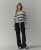 TWEE Liz Halter Layered Striped Long Sleeve Knit