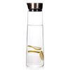 Large Transparent Borosilicate Glass Pitcher for Cold Drinks