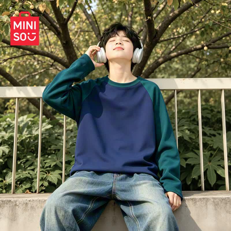 Miniso Kids' Pure Cotton Long Sleeve T-Shirt