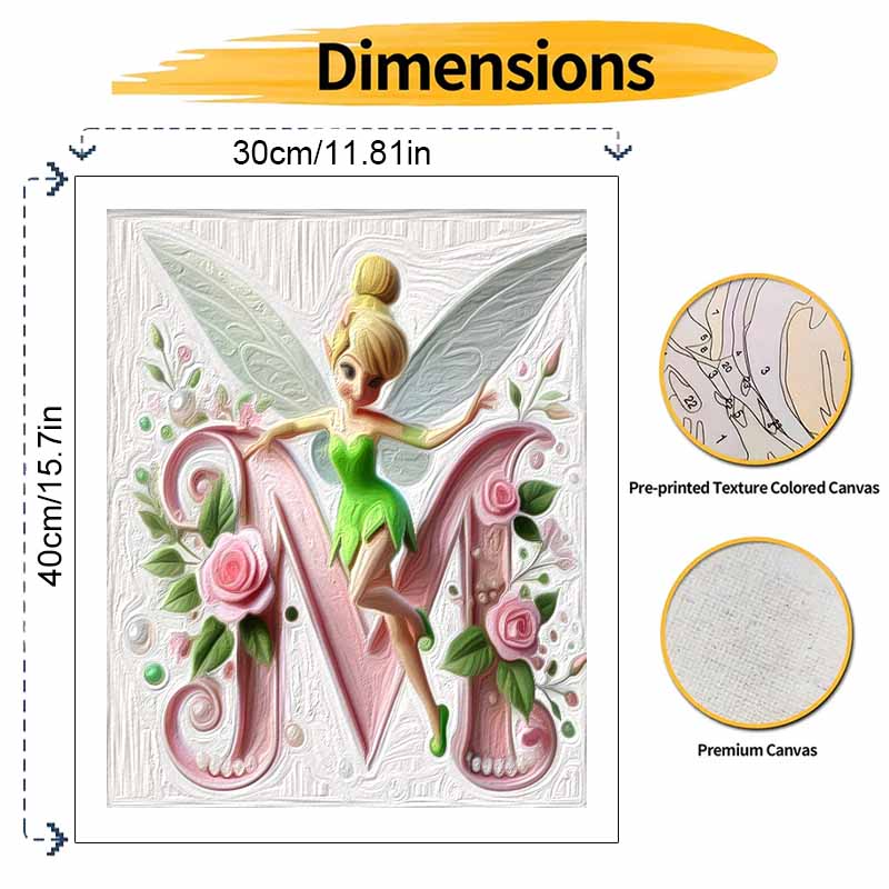 Disney Oil Painting Art Tinkerbell Painting Hobby Cultivating Gifts Home Decoration
