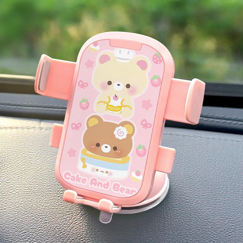 

2026 Cartoon Suction Cup Electric Scooter Phone Holder & Stable Car Navigation Stand