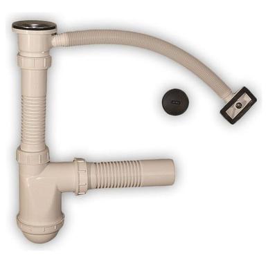 Sink Siphon 1 Bowl - With Flexible Overflow - Hj/S2018