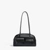 Temperament Korean Style Large-Capacity Bag Solid Color Handbag Retro Bag Minority Design French Style Zip Design Bag Outdoor