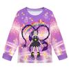 19768 Ensemble Pyjama Vêtements de Nuit Filles Enfants Lily Lovebraids Impression Manches Longues Haut Pantalon