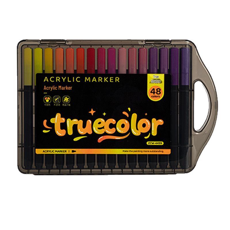 Echter Farbe Quadratischer Marker: Aquarellstift & Acrylkreide Set für Kinder, Bunter Pinsel