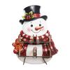 Wooden Material Candy Display Rack Snowflake Design Display Tray Desktop Decoration Santa Claus Theme Xmas Tree Shape