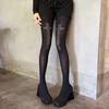 Vintage Cross Pantyhose Breathable Rhinestone Stockings Fashion Black Gothic Tights  Party Wear