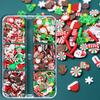 1 Box 3D Christmas Nail Art Charm Parts Polymer Soft Clay Slices Flakes Nails Decoration Parts for Winter Manicure Designs