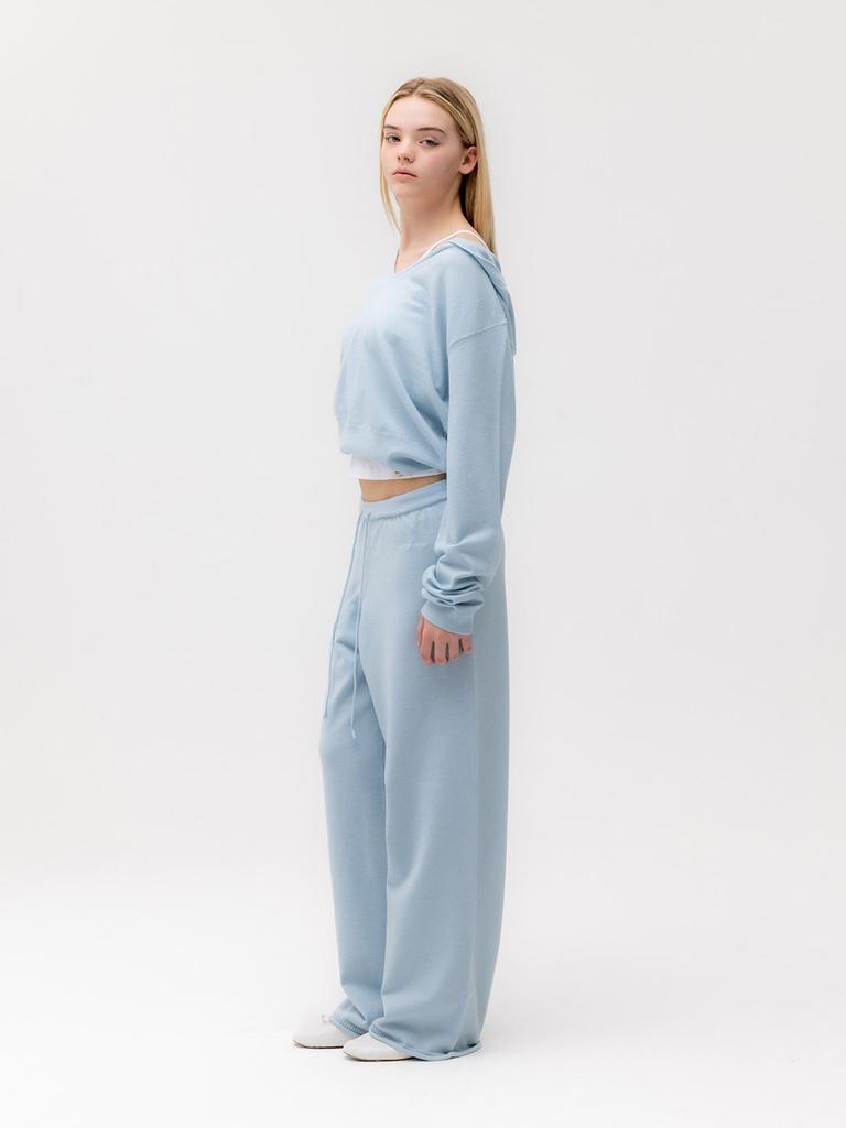 GLOWNY G Hug Knit Pants (Baby Blue)