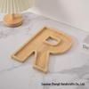 Bamboo Wood Letter Tray for Parties and Celebrations: Dessert, Deli, Fruit, or Dinner Plate