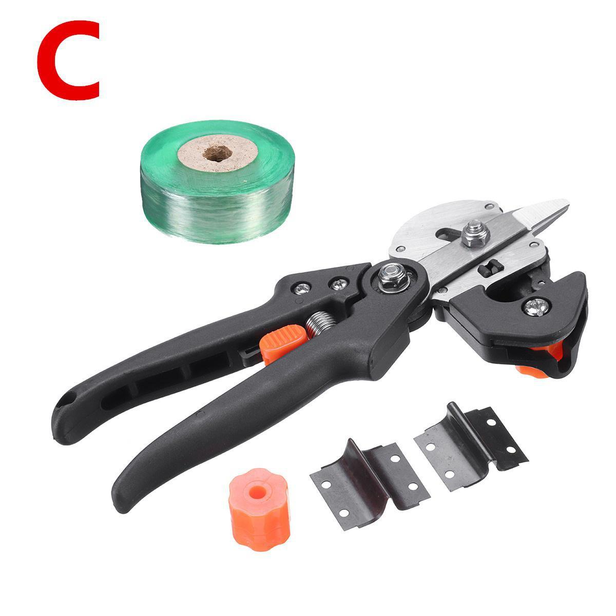 

Многофункциональные ножницы для прививки фруктовых деревьев, инструмент для вакцинации, резак для ветвей, лента для прививки, садовые инструменты Type-C чёрный