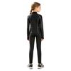 Tenue d'équitation pour filles Ensemble à col montant, manches longues avec trous pour les pouces, pull à fermeture éclair avec pantalon d'équitation à grip intégral antidérapant pour l'entraînement
