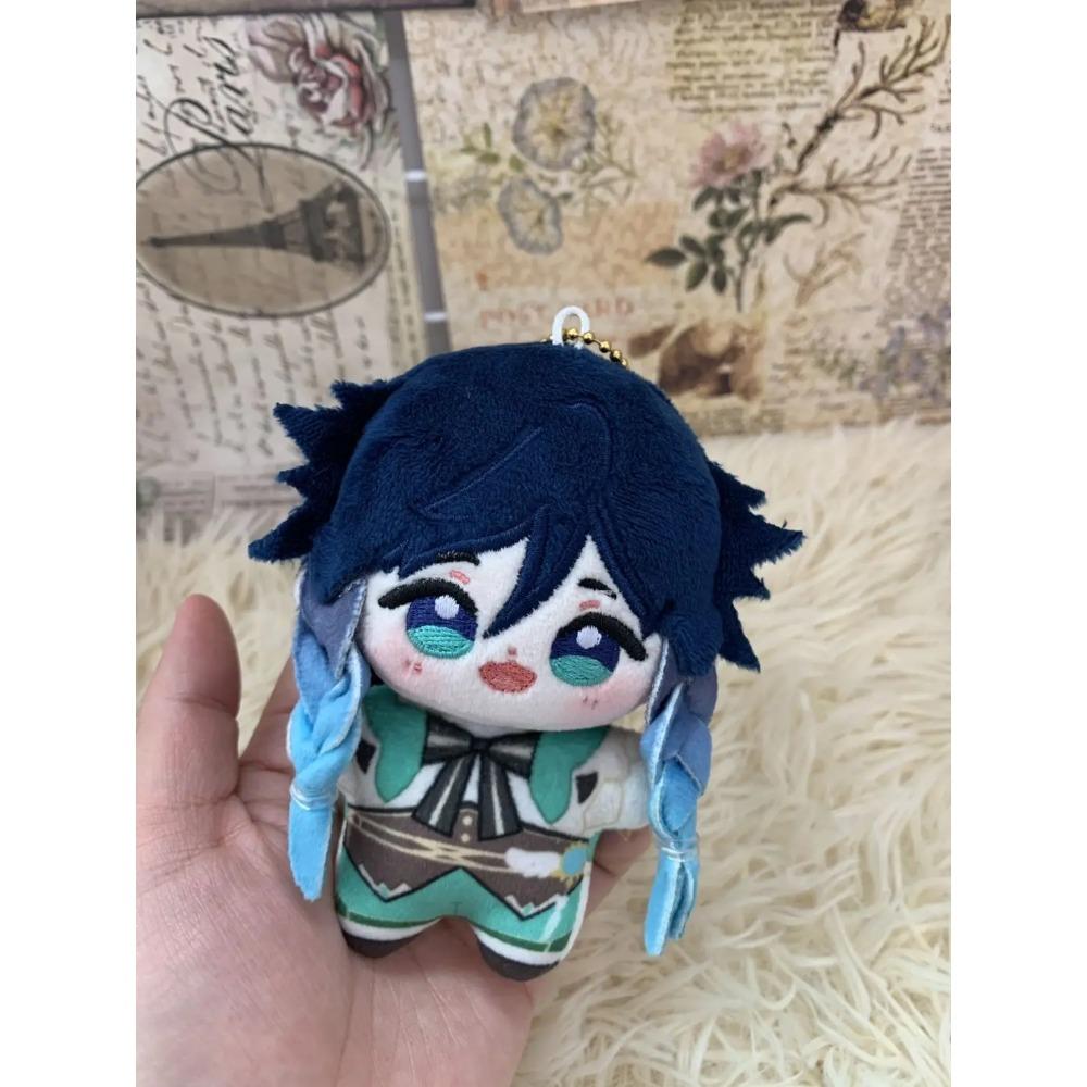 Genshin Impact 10cm Plush Doll Raiden Shogun Yae Miko Kamisato Ayaka Kokomi Pendant Keychain Anime Cosplay Stuffed Doll Kid Gift