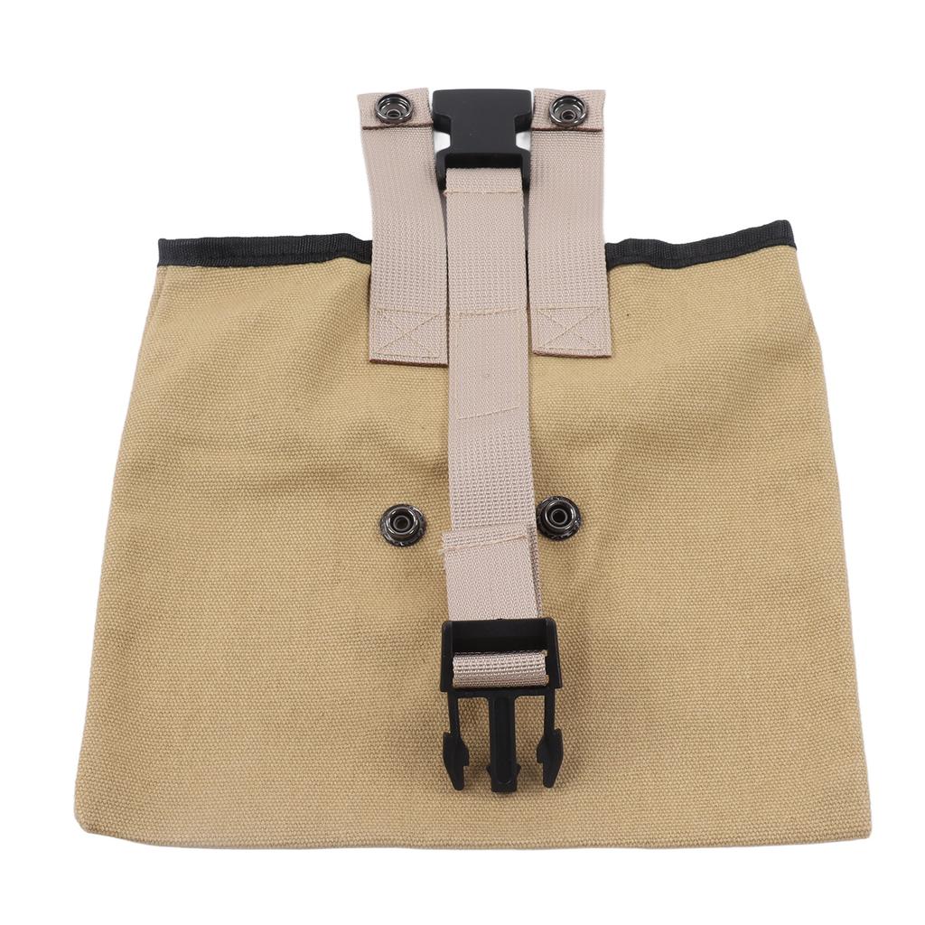 Outdoor Foraging Bag Oxford Cloth Fruit Picking Bag Waist Hanging Tool Pouch Garden Vegetable Storage Pouch Khaki
