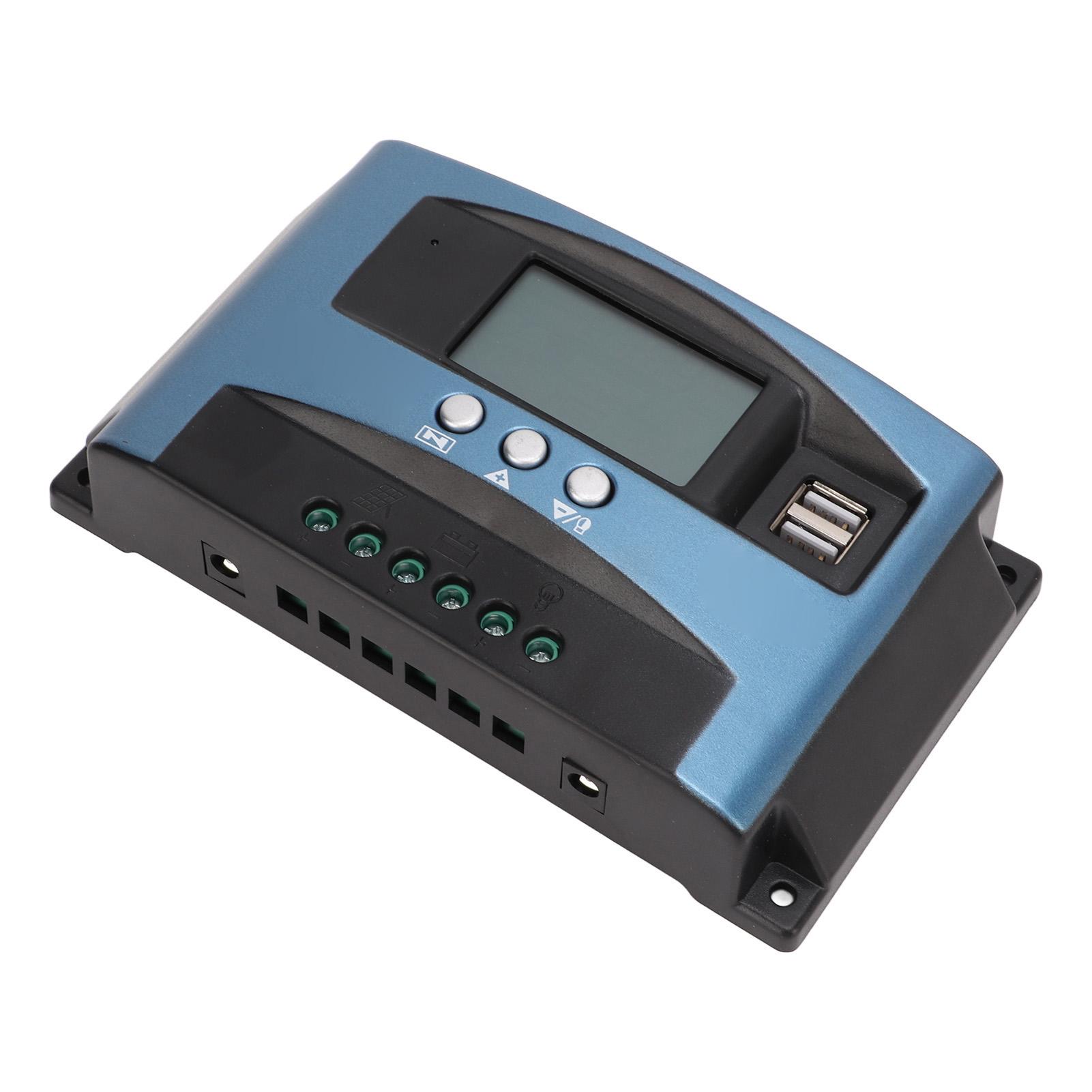 LCD Solar Charge Controller Solar Panel Controller Mobile Phone APP Remote Control Solar Regulator 50A