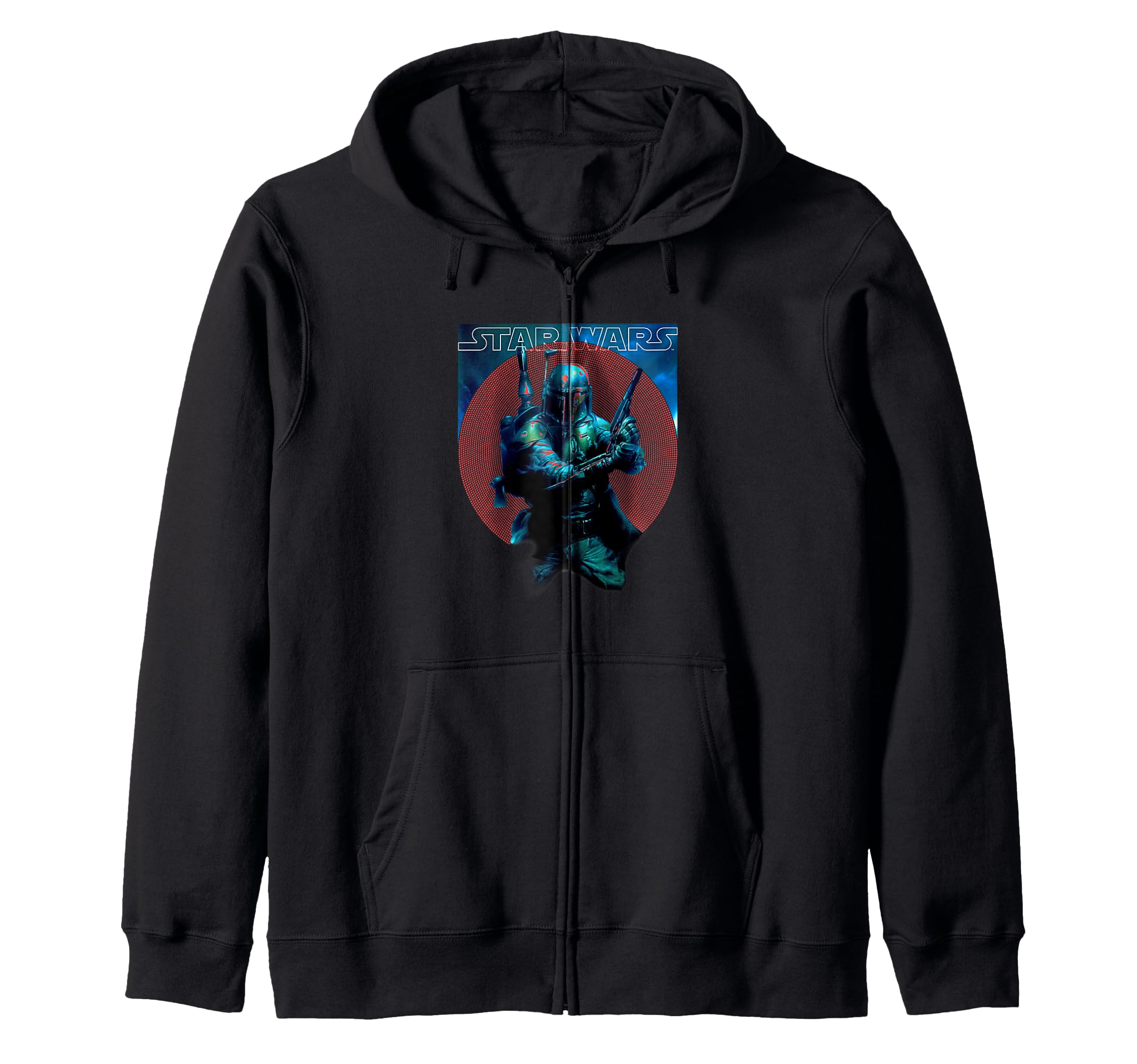 

Star Wars Boba Fett Metallic Bounty Hunter Poster Zip Hoodie