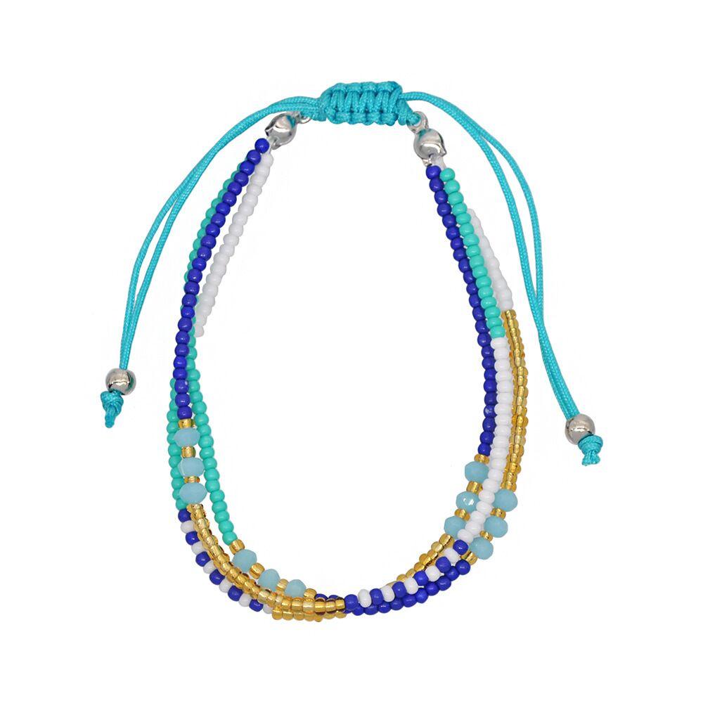 Colorful Seed Bead Bohemian Charm Bracelets Ethnic DIY Handmade Crystal Beaded Friendship Bracelet for Women Beach Jewelry