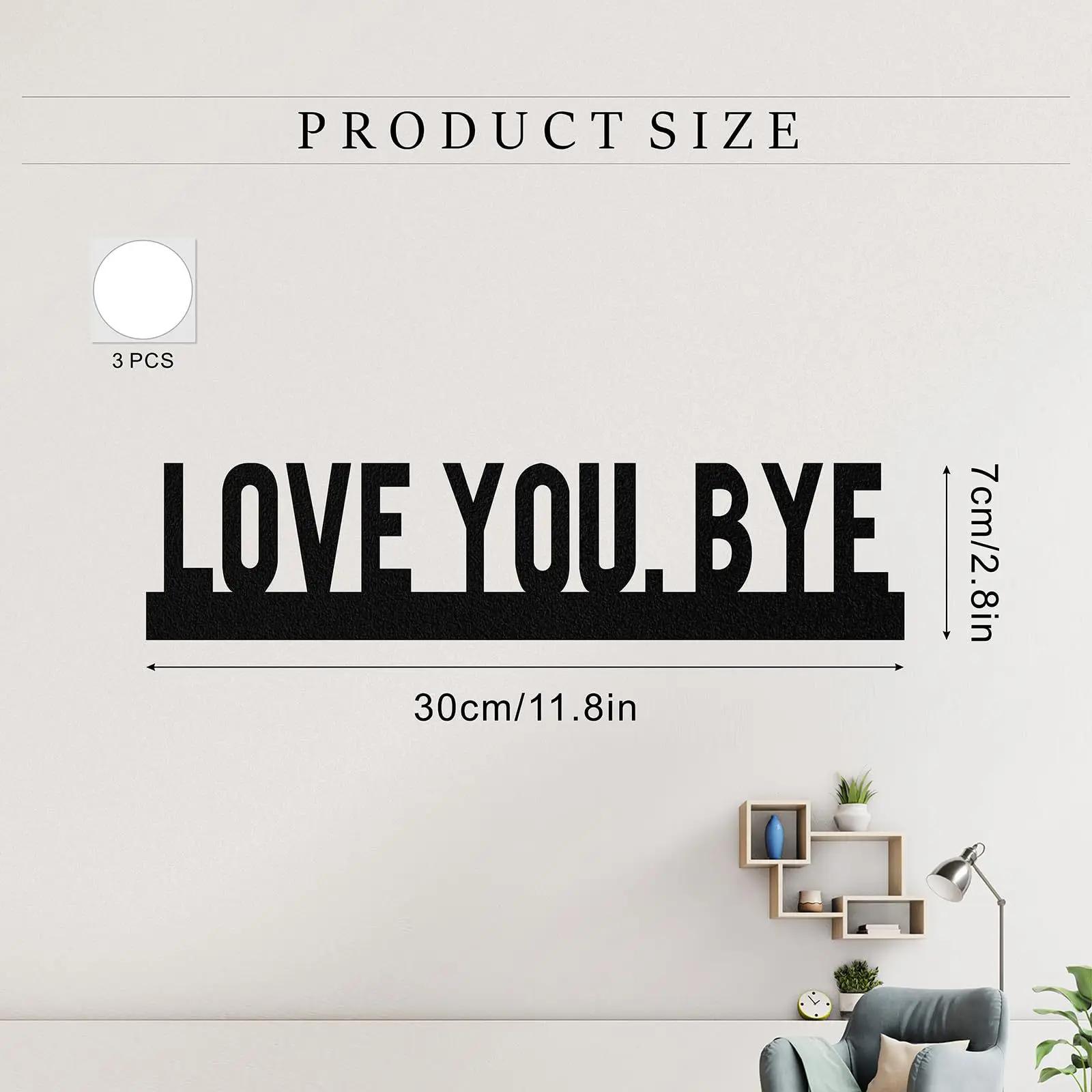 

Top Quality Wooden Sign Wall Decor Boho Carved Love You Bye Rustic Hanging Ornament For Home Entryway Hallway Living Room Garden