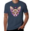 Third Eye Sphynx Tshirt Casual Daily Wear Short Sleeve Top