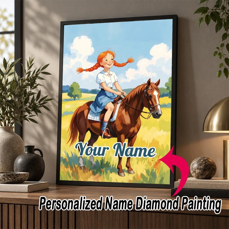 Custom Name Bibi & Tina 5D Diamond Painting Personalized Full Drill Diamond Art Kit Gift