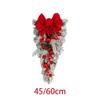 Artificial Christmas Teardrop Wreath, Decorations, Front Door for Home, Indoor,
