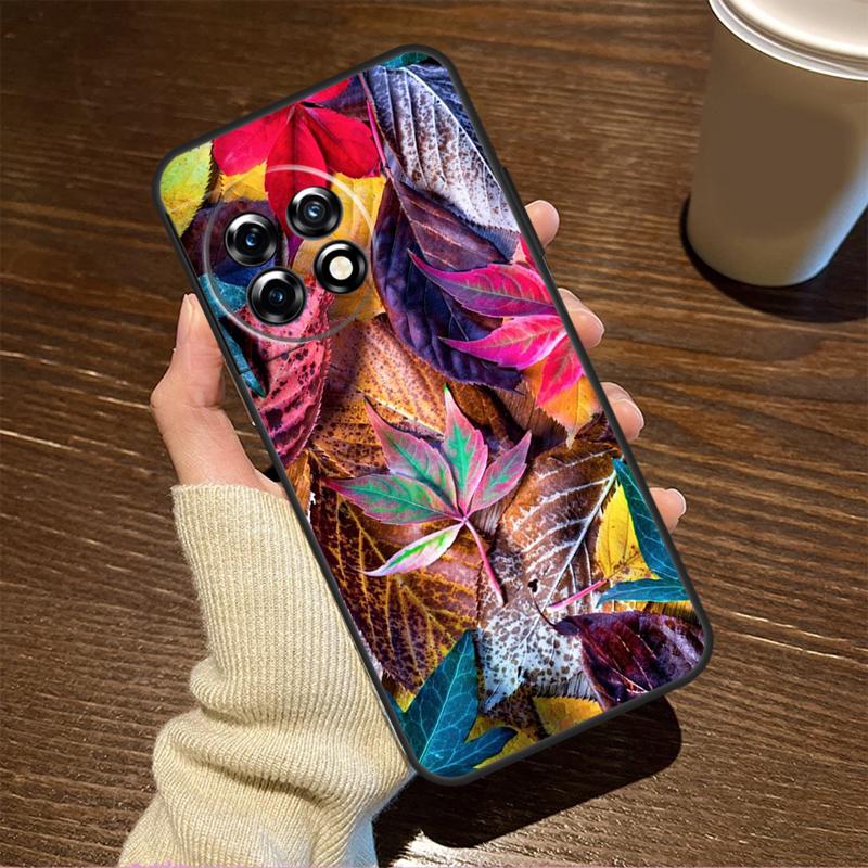 Colorful Leaves For OnePlus 15 13 12 11 15R 13R 12R 8T 10T 13T Case For OnePlus Nord 5 CE 2 3 4 Lite N20 N30