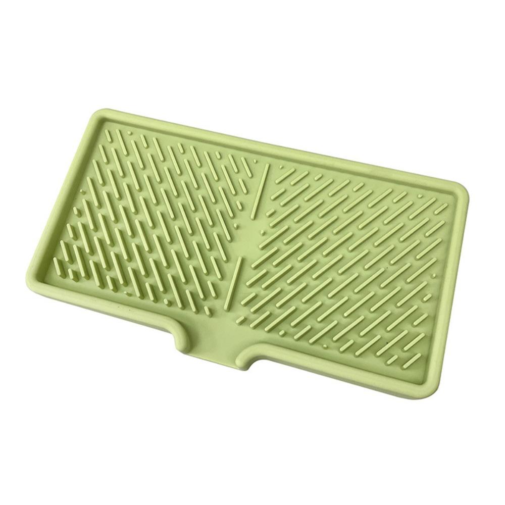 Non-slip Drainage Mat Silicone Sink Placemat Creative Dish Drying Mat for Kitchen Utensils