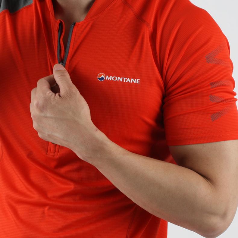 MONTANE Pang Zip Short Sleeve Tee