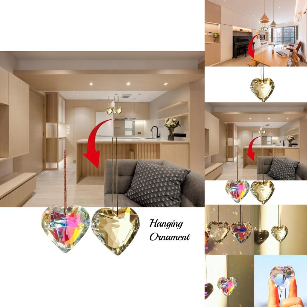 Stunning Heart-shaped Crystal Sun Catcher Perfect For Graduation Housewarming Or Any Festive Occasion