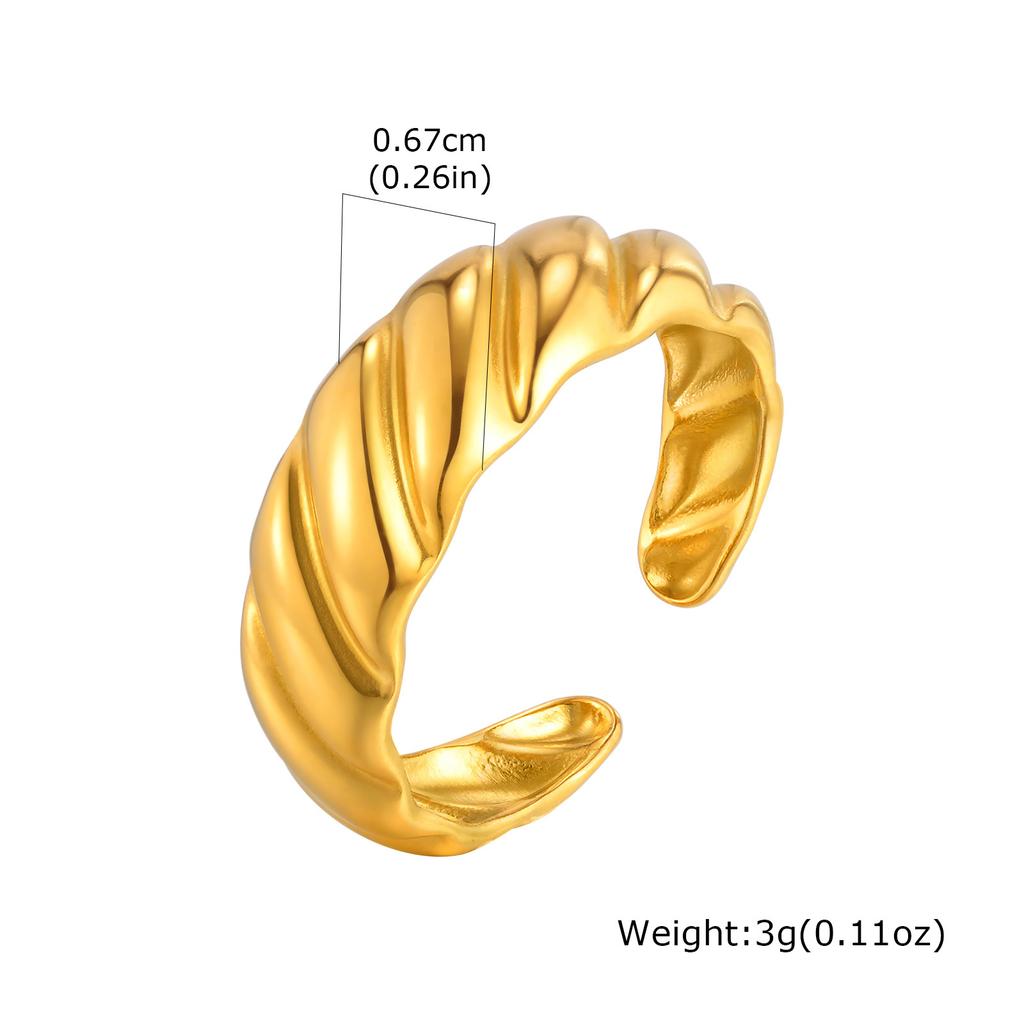 Vnox Gold Plated Stainless Steel Rings For Women, Flowers Butterfly Irregular Shaped Finger Rings Aesthetic Jewelry Wholesale
