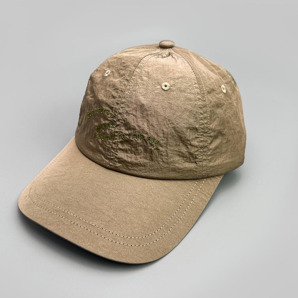 Quick-Drying Curved Letter Embroidery Baseball Cap Men'S And Women'S Niche Sunshade Breathable Cap