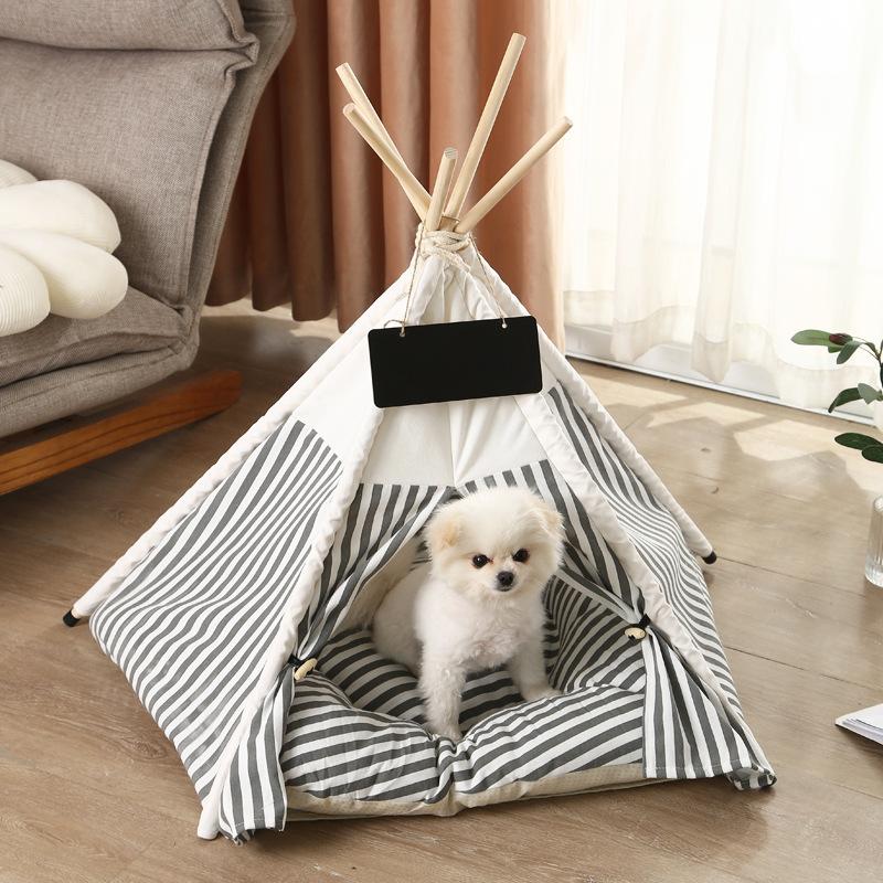 Winter Warm Cat Dog Pet Tent House Washable Soft Bed for Puppy Kitten Small Animals