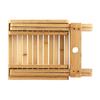Log Color Folding Stool Square Shape Small Stool Stable Portable Seat  Camping Activity
