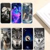 UP6 Transparentes Handyhülle mit Wolf-Motiv für Samsung Galaxy A04 A04S A14 A23 A34 A54 M23 M33 M52 M53