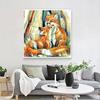 5d Diy Diament Malarstwo Diament Mozaika Fox Lovers Diament Haft Malarstwo Diament Malarstwo Cross Stitch Home Decor
