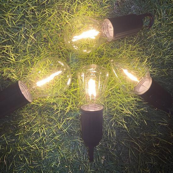 1/2/3/4Pcs Solar Rechargeable Camping Light 3 Modes Adjustable Portable Outdoor Hiking Emergency Tent Hanging LED Bulb Lamp