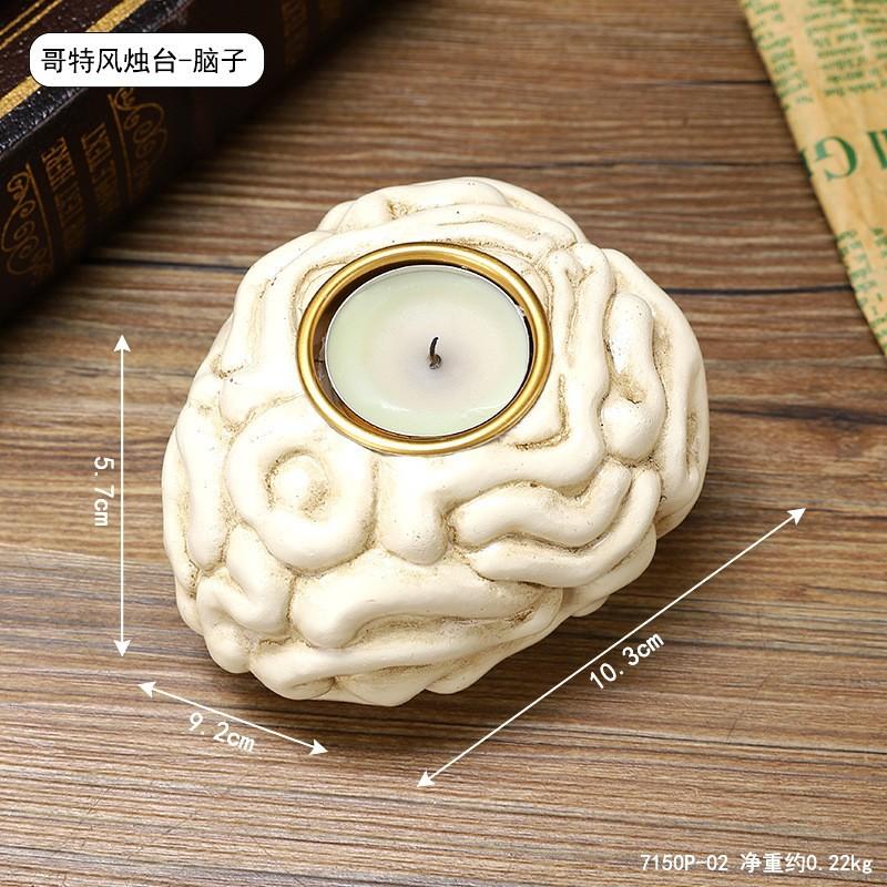 Halloween Skull Candlestick Creative Ghost Hand Ornament Ghost Festival Arrangement Props Horror Atmosphere Skull Candlestick