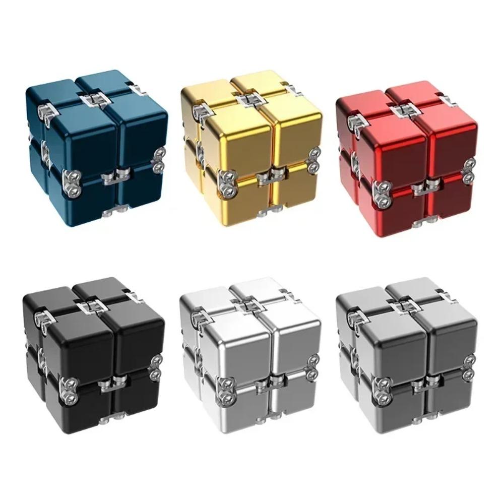 Metal DIY Infinite Cube Stress Relief Antistresse Fidget Toy Best Relieve Stress Attention and Concentration Adults Anxiety Lure