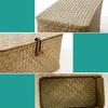 Retro Stroh Woven Make-Up Lagerung Box Spielzeug Halter Korb Hause Kleinigkeiten Organizer