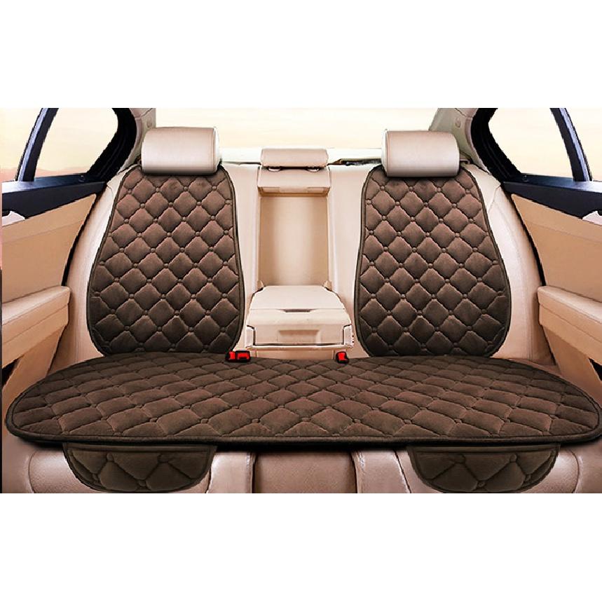 Car Seat Cover Front/Rear Flax/Linen Seat Cushion Protector Pad Black/Red/Beige/Grey/Coffee/Brown For Honda CRV M6