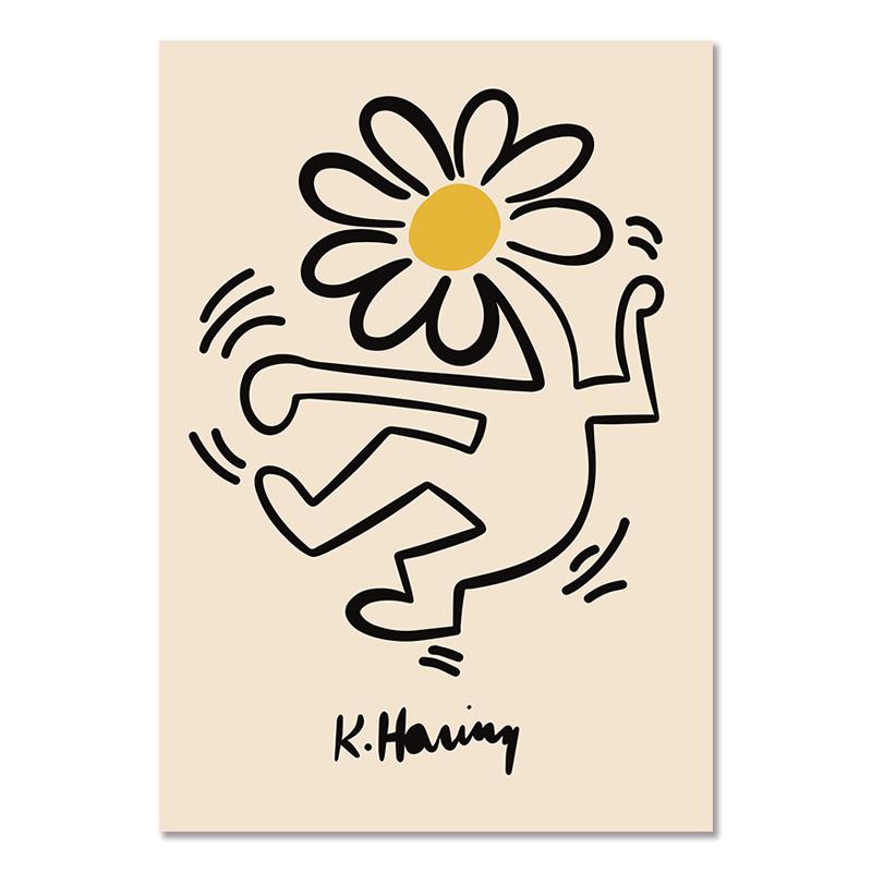 

Абстрактные винтажные фигурки, выставка, модное искусство, холст, живопись, постеры и принты, настенные панно, украшение для кафе, дома, комнаты 21x30cm No Frame