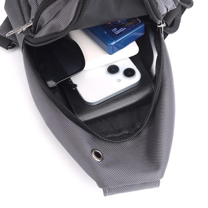 Chest Bag Men's Multifunctional Crossbody Shoulder Bag Large Capacity Nylon Men's Bag