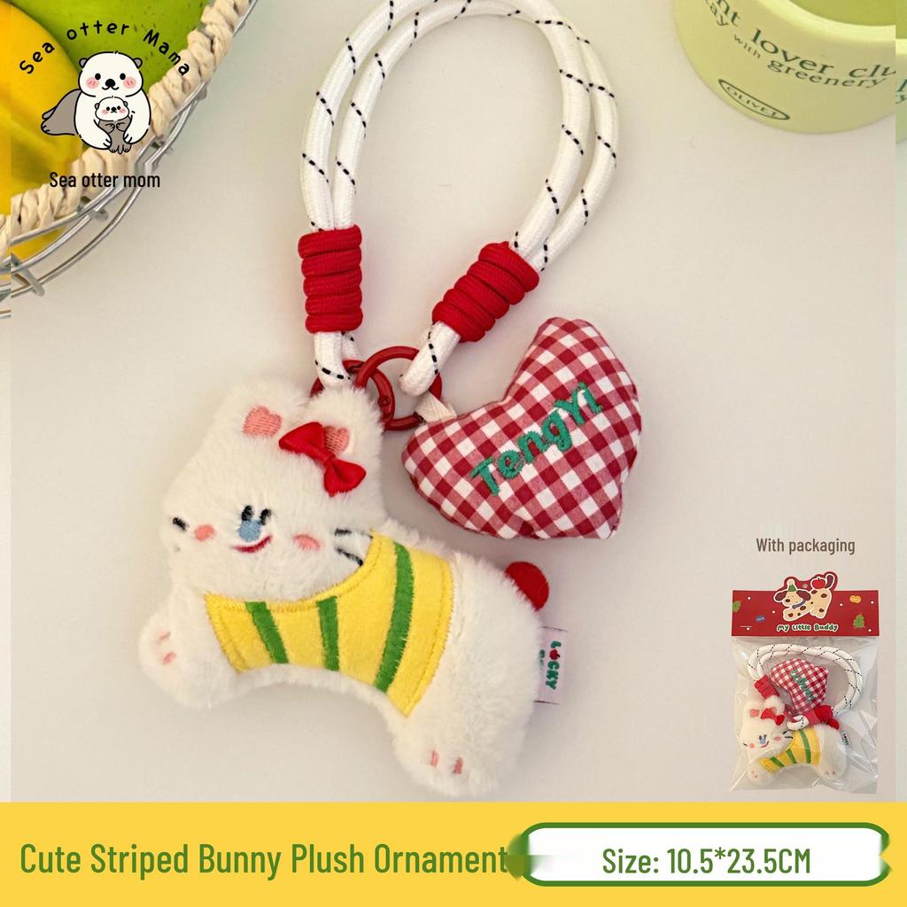 Retro Cartoon Rag Doll Pendant: Autumn & Winter Backpack Keychain Ornament