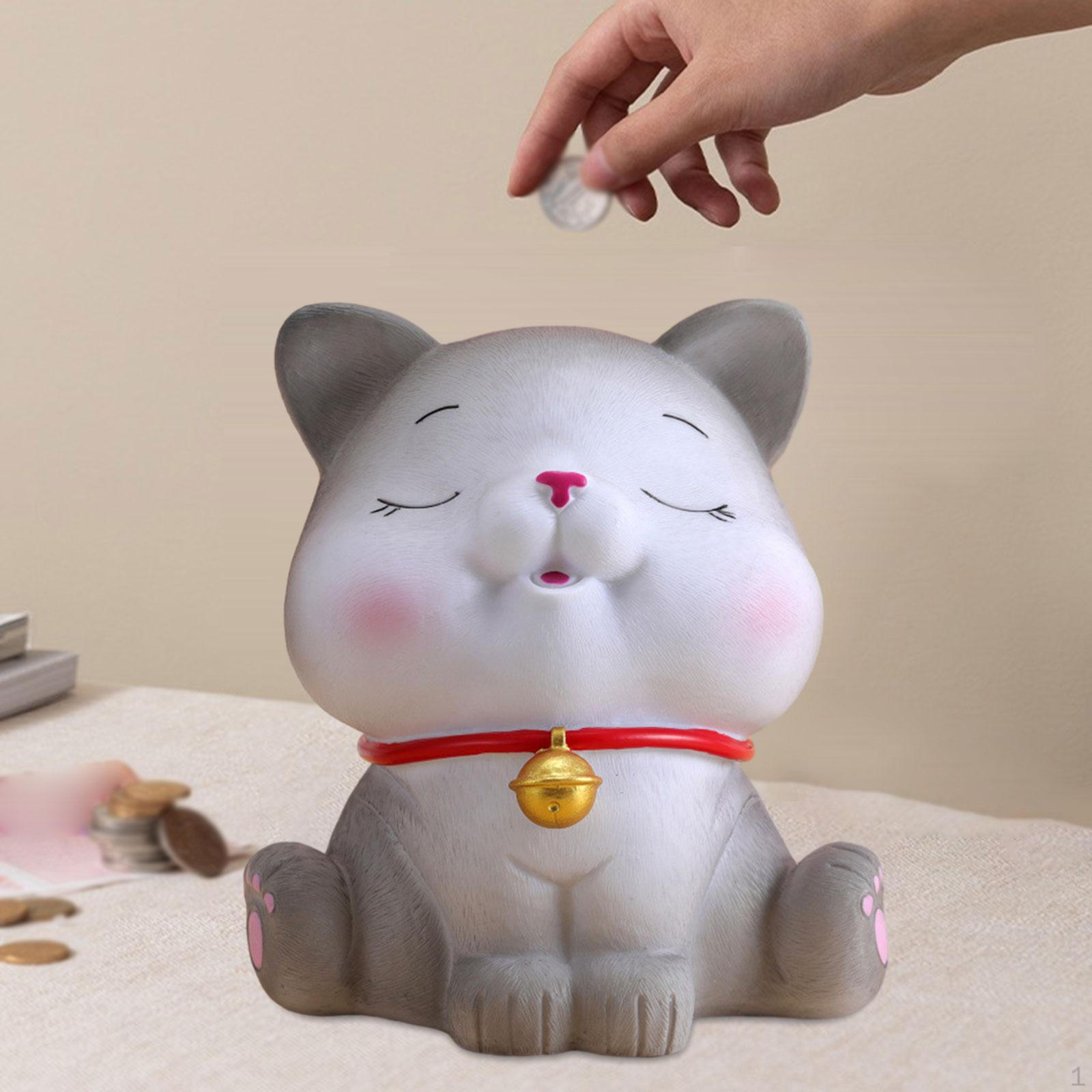 

Фігурка кота Статуя Скарбничка Скульптура тварин Колекційне зберігання Пляшка Фестиваль Подарунок Економічний горщик eyes closed