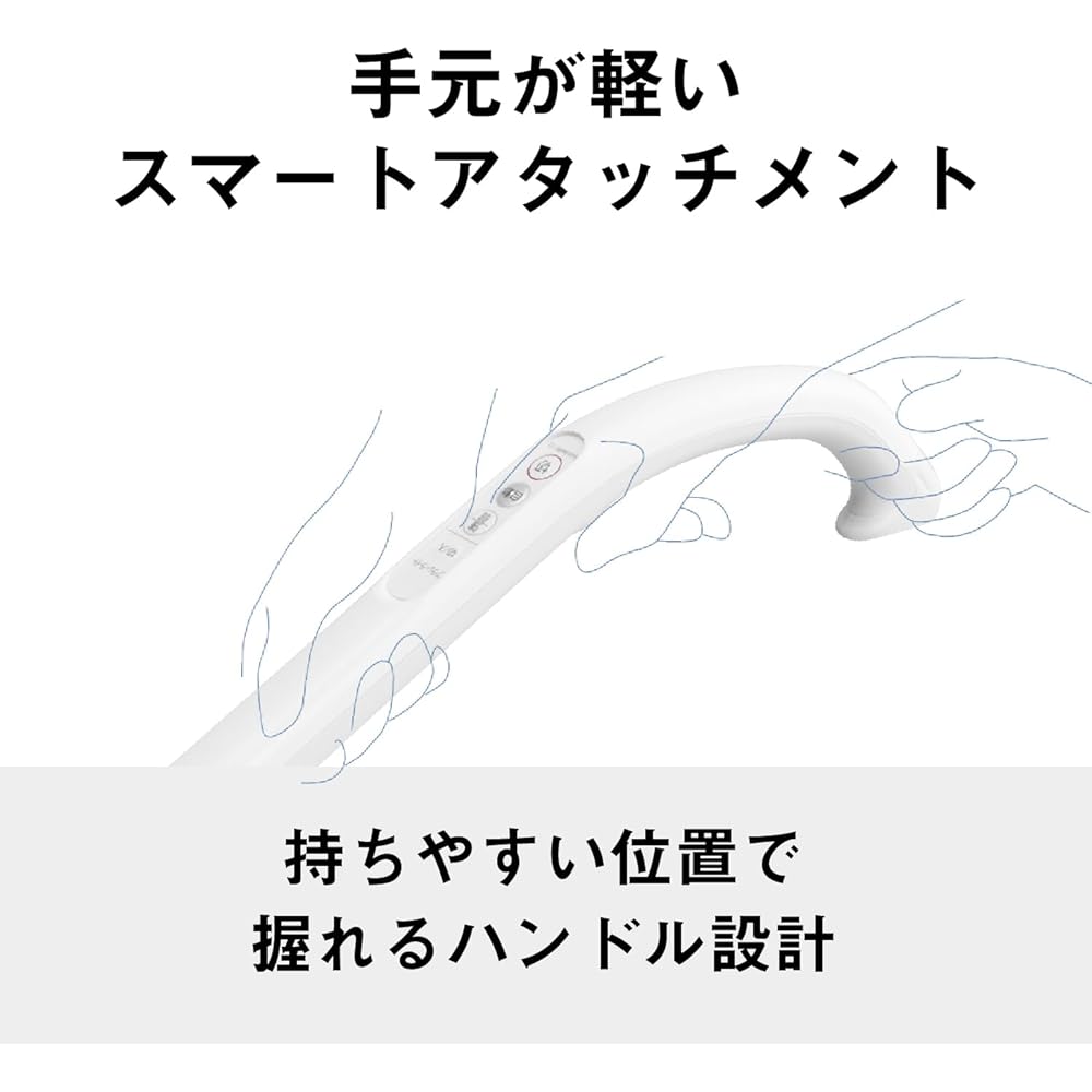 Panasonic Cyclone Vacuum Cleaner MC-SR640K-W, White, with Tangle-Free Brush, House Dust Detection Sensor, and LED Light