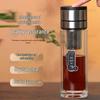 One-Touch Open Goose Egg Double-Layer Glass Cup: Anti-Scalding, High Borosilicate, Quick-Open Tea/Water Separation Cup
