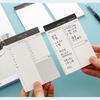 Small Notebook Tearable 50 Sheets Unlined Daily Schedule Planner Notepads Checklist Writing Pad Memopad for Notes Plans